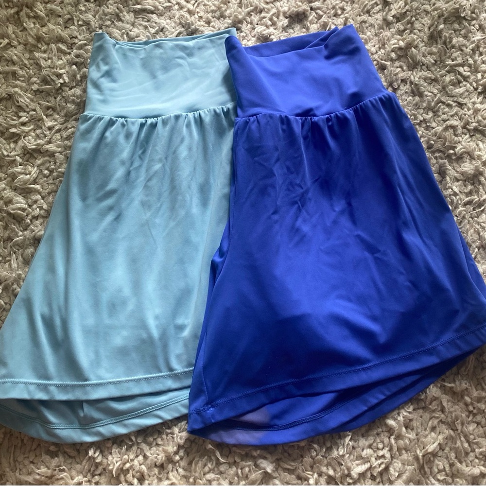 High Waisted Back Pocket & Side Hidden Pocket 2-in-1 Yoga Shorts